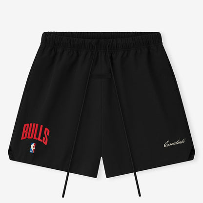 Chicago Bulls Fear of God x NBA Unisex Classic Fit Shorts - Black outlet