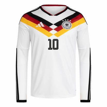 Jamal Musiala Germany National Team 2026 Home Replica Long Sleeve Jersey - White | Adidas for sale