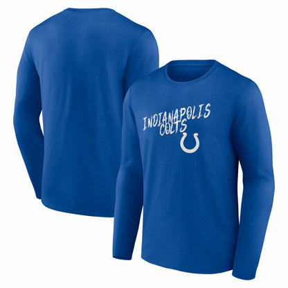 Indianapolis Colts Hustle Long Sleeve T-Shirt - Royal cheap