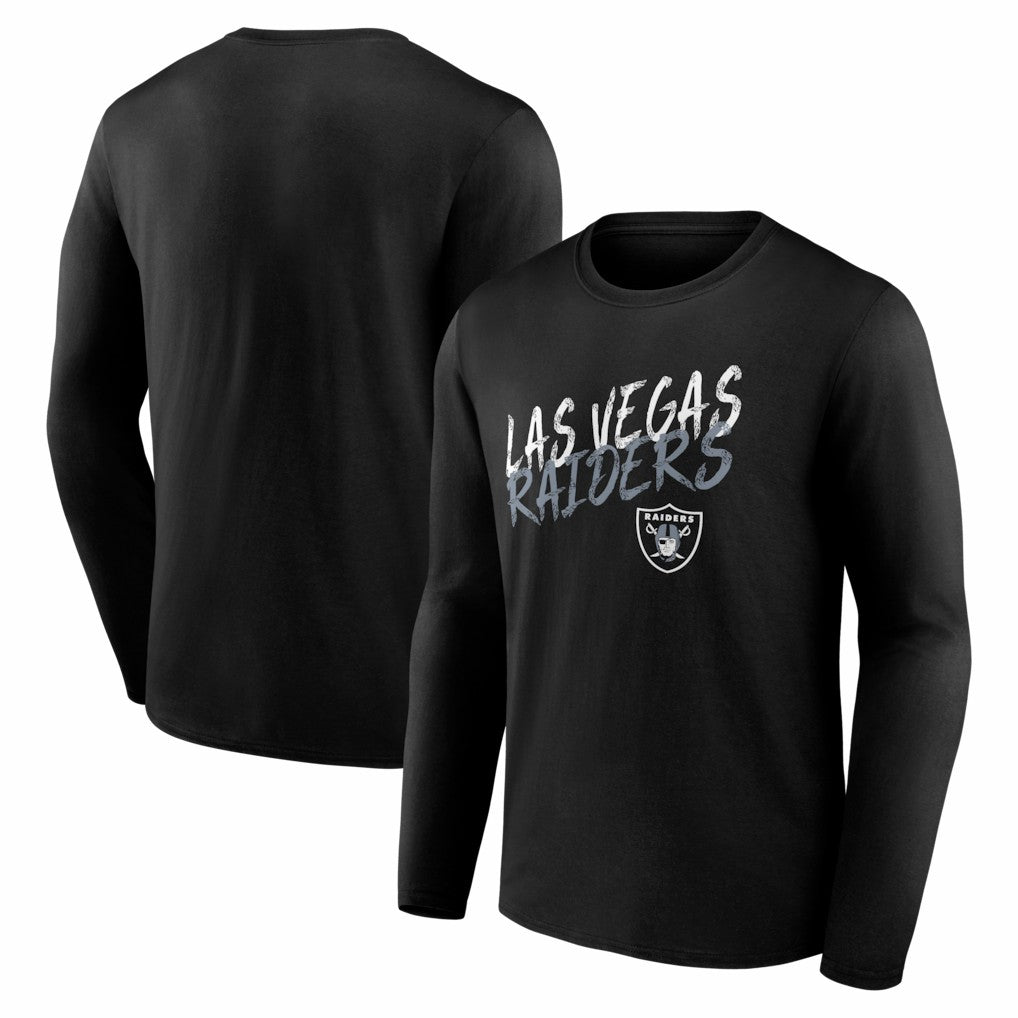 Las Vegas Raiders Hustle Long Sleeve T-Shirt - Black for sale
