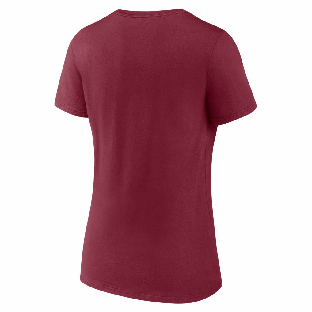 Washington Commanders Women's Hustle V-Neck T-Shirt - Burgundy sale