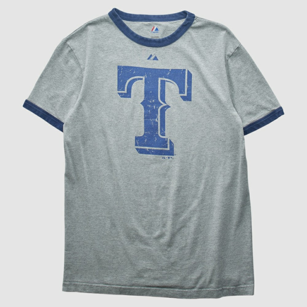 Texas Rangers Majestic 2010 T-shirt - Heather Gray Vintage