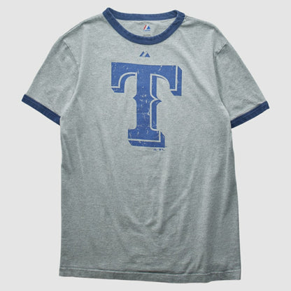 Texas Rangers Majestic 2010 T-shirt - Heather Gray Vintage
