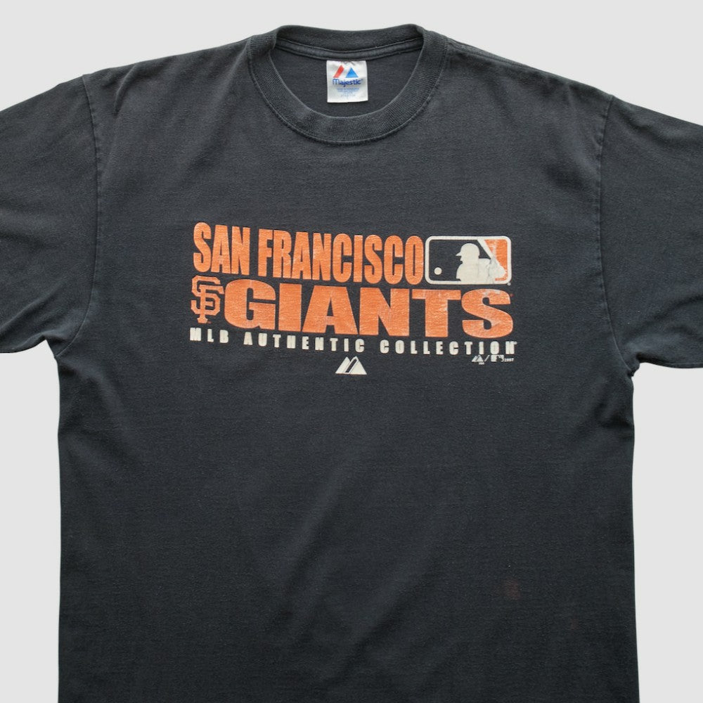 San Francisco Giants Majestic 2007 T-shirt - Black Vintage