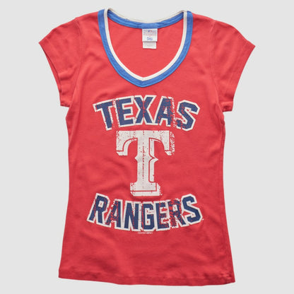 Texas Rangers Campus Lifestyle 2010s T-shirt - Red Vintage