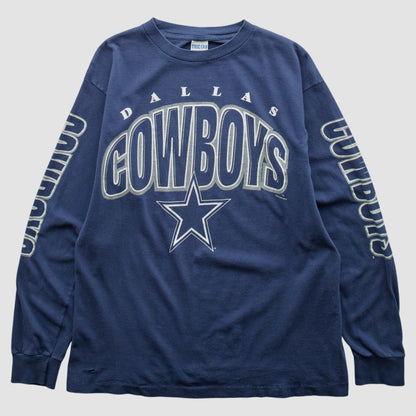 Dallas Cowboys True Fan 90s Long Sleeve T-shirt - Navy Vintage outlet