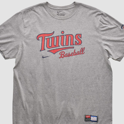 Minnesota Twins 2010s T-shirt - Heather Gray Vintage | Nike