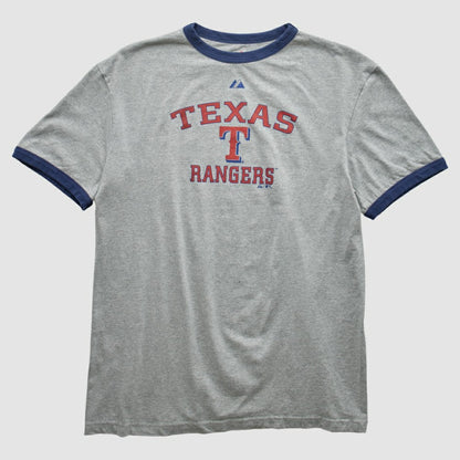 Texas Rangers Majestic 2010 T-shirt - Heather Gray Vintage