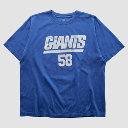 New York Giants Reebok 2000s T-shirt - Blue Vintage for sale