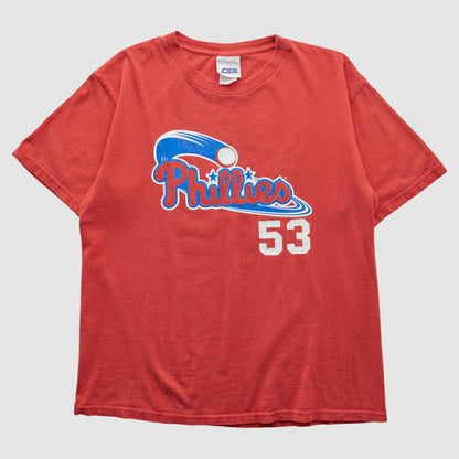 Philadelphia Phillies CSA 2000s T-shirt - Red Vintage