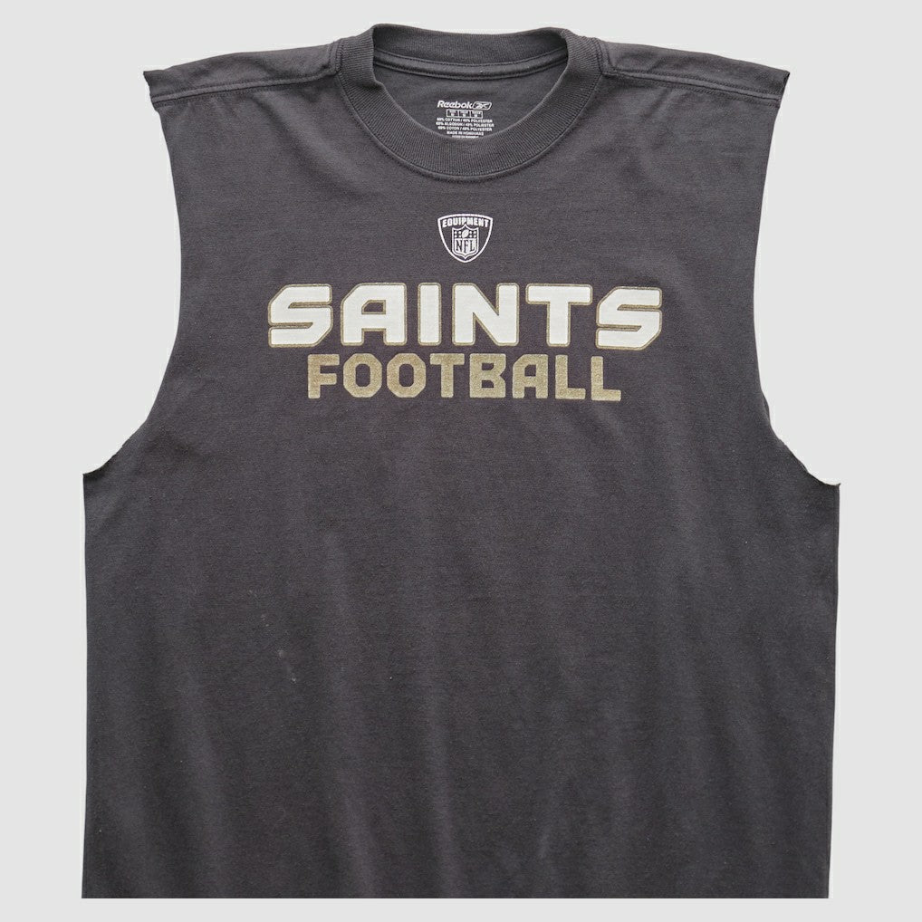 New Orleans Saints Reebok 2000s Tank - Black Vintage sale