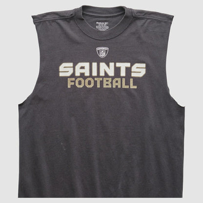 New Orleans Saints Reebok 2000s Tank - Black Vintage sale