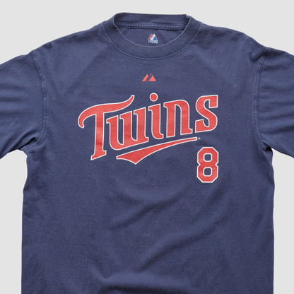 Minnesota Twins Majestic 2000s T-shirt - Navy Vintage