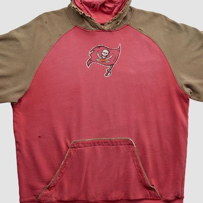 Tampa Bay Buccaneers Reebok 2000s Hooded Pullover Sweatshirt - Red Vintage sale