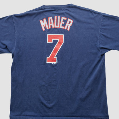 Minnesota Twins Majestic 2000s T-shirt - Navy Vintage