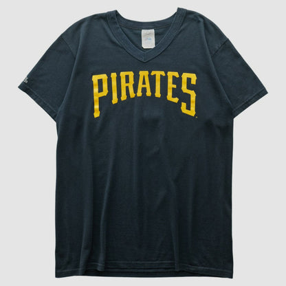 Pittsburgh Pirates Majestic 2000s T-shirt - Navy Vintage