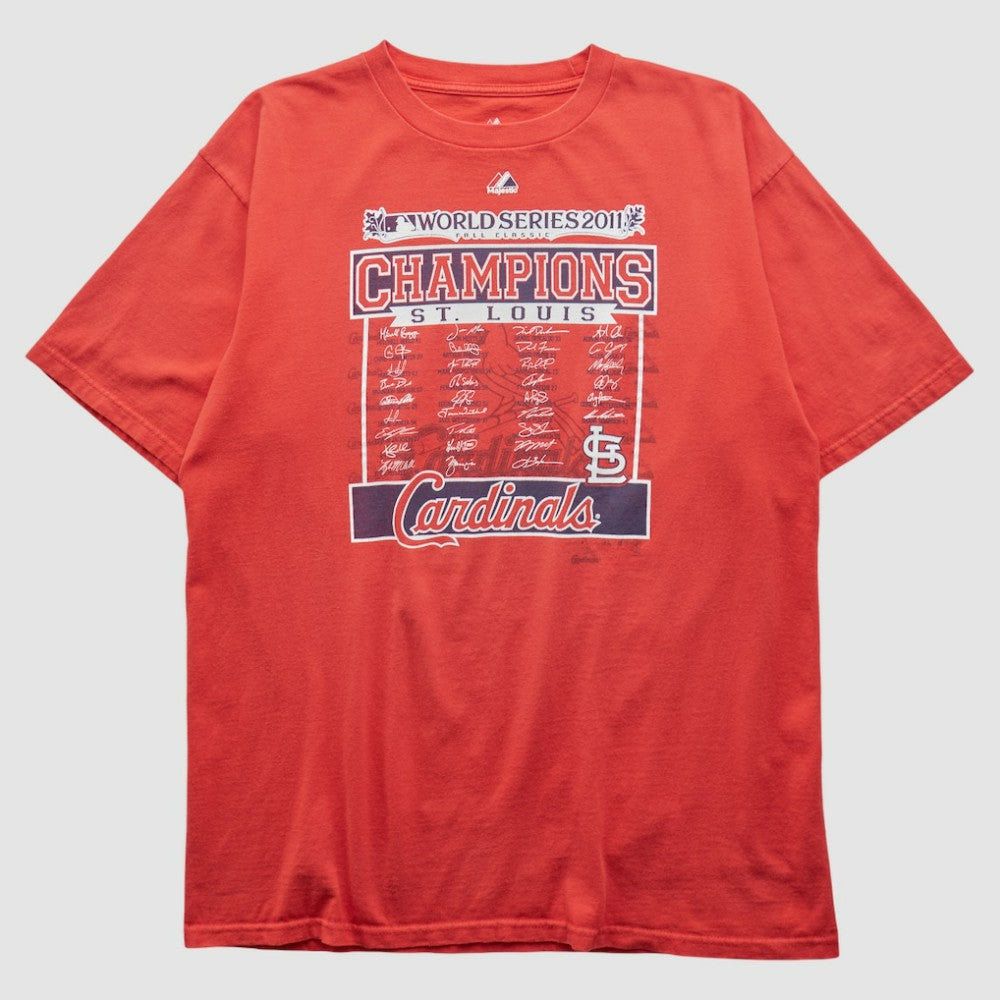 St. Louis Cardinals Majestic 2011 T-shirt - Red Vintage