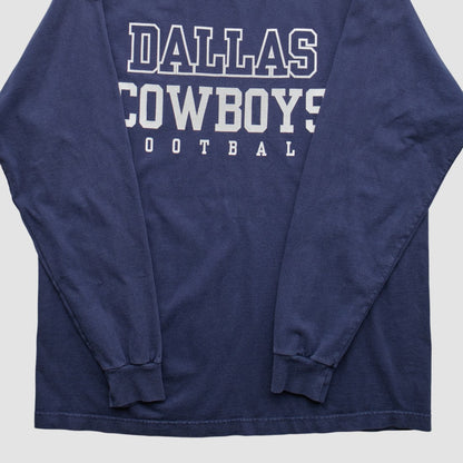 Dallas Cowboys Reebok 2000s Long Sleeve T-shirt - Navy Vintage cheap