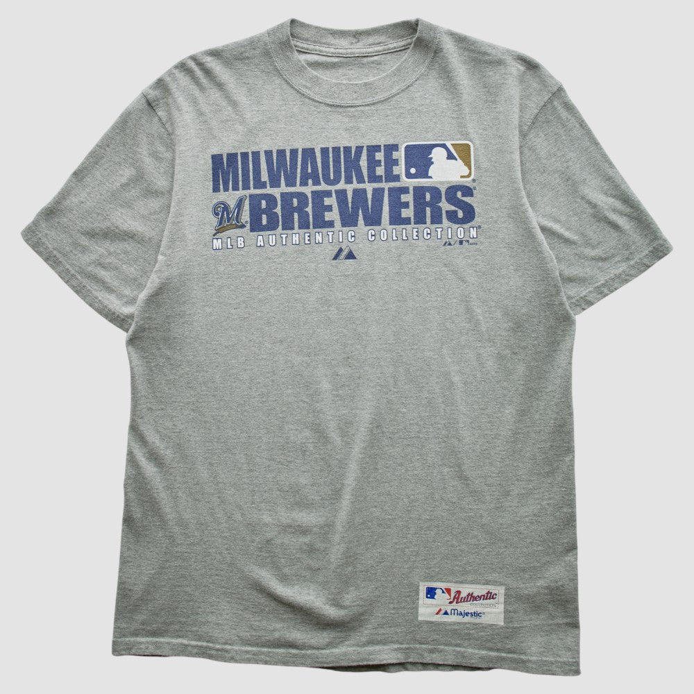 Milwaukee Brewers 2008 T-shirt - Heather Gray Vintage