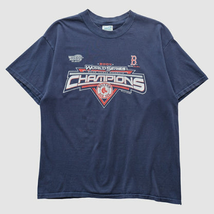 Boston Red Sox M&O Knits 2004 T-shirt - Navy Vintage