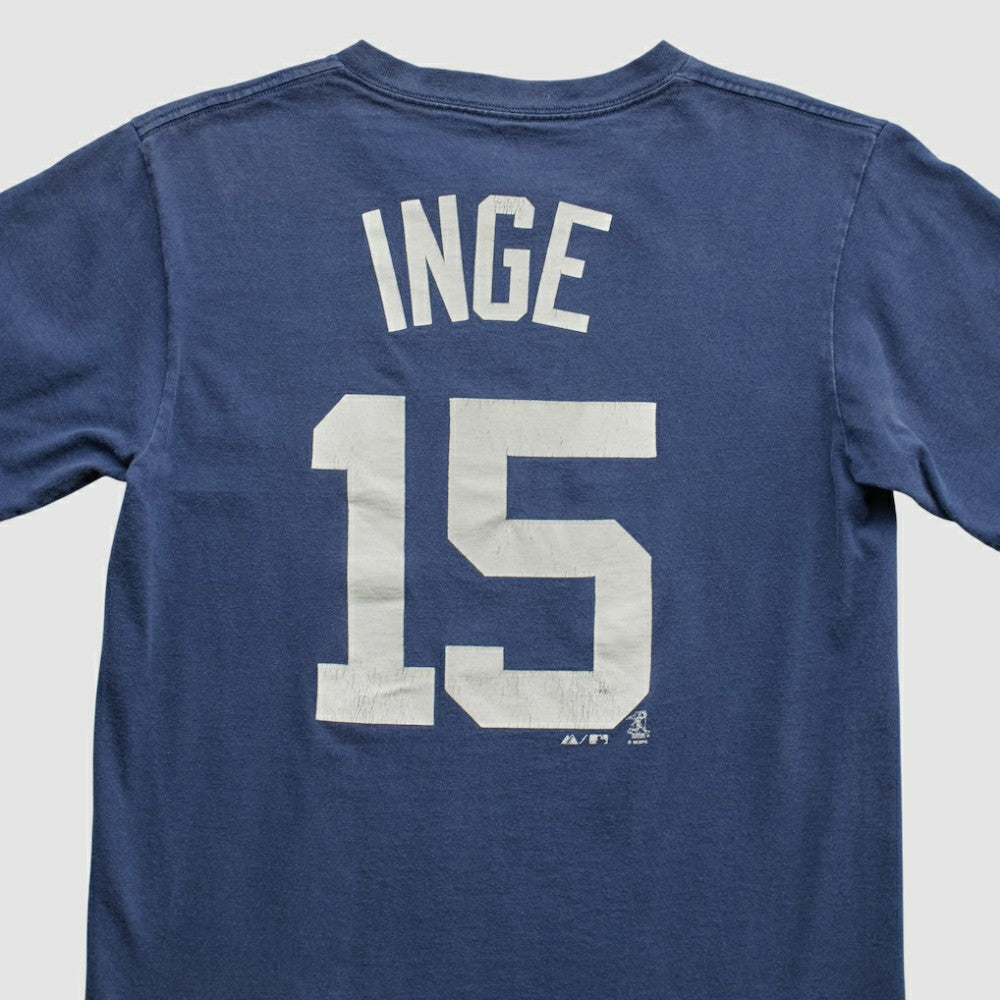 Detroit Tigers Majestic 2000s T-shirt - Navy Vintage