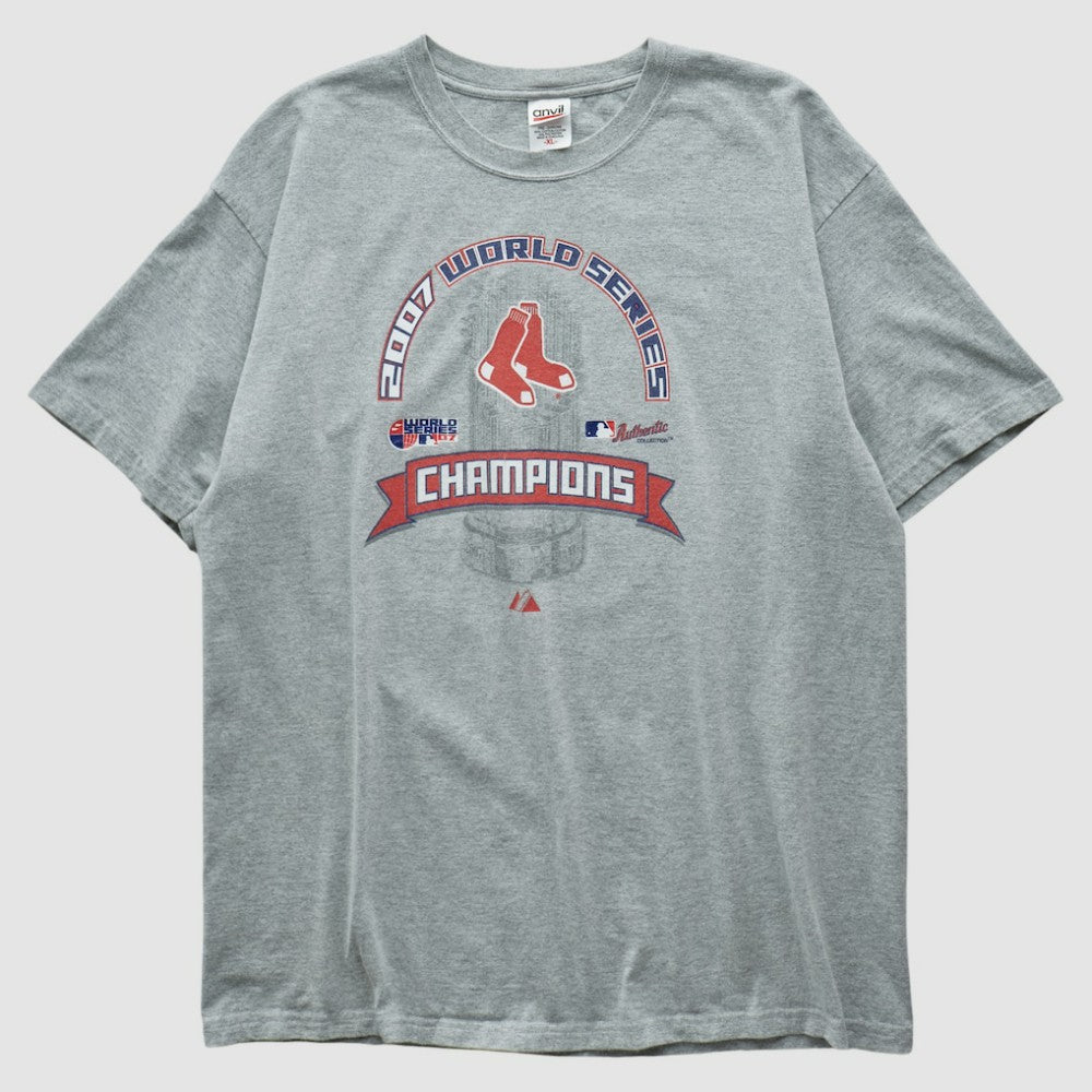 Boston Red Sox Anvil 2007 T-shirt - Heather Gray Vintage