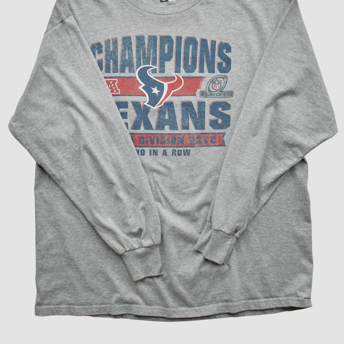 Houston Texans Team Edition Apparel 2012 Long Sleeve T-shirt - Heather Gray Vintage cheap