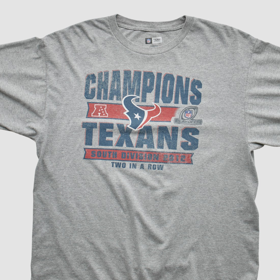 Houston Texans Team Edition Apparel 2012 Long Sleeve T-shirt - Heather Gray Vintage cheap