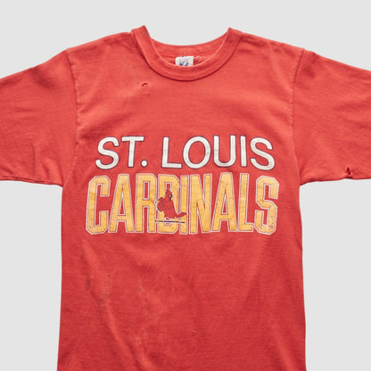 St. Louis Cardinals Logo 7 90s T-shirt - Red Vintage