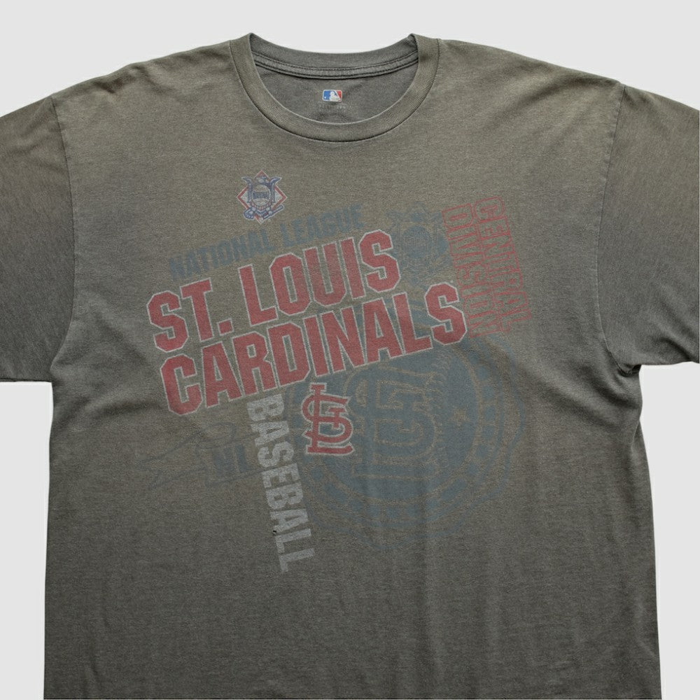 St. Louis Cardinals Genuine Merchandise 2010s T-shirt - Gray Vintage