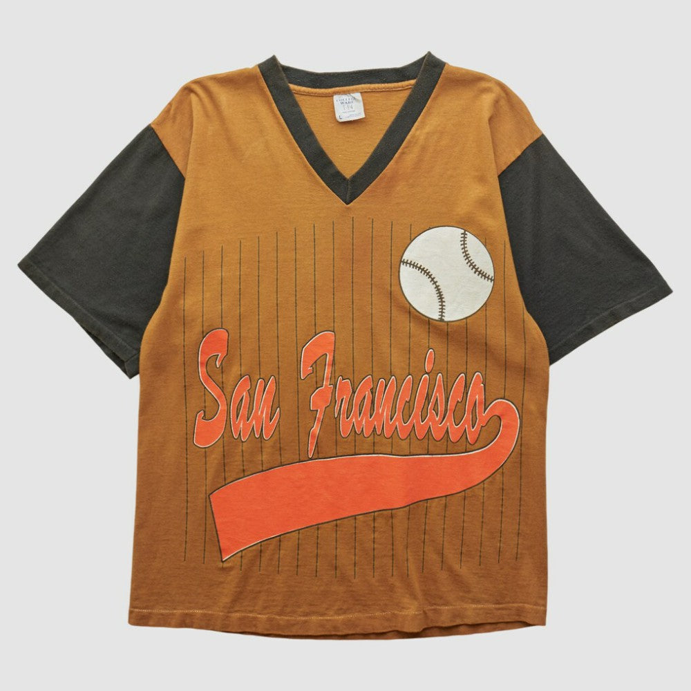 San Francisco Giants College Ware 90s T-shirt - Orange Vintage