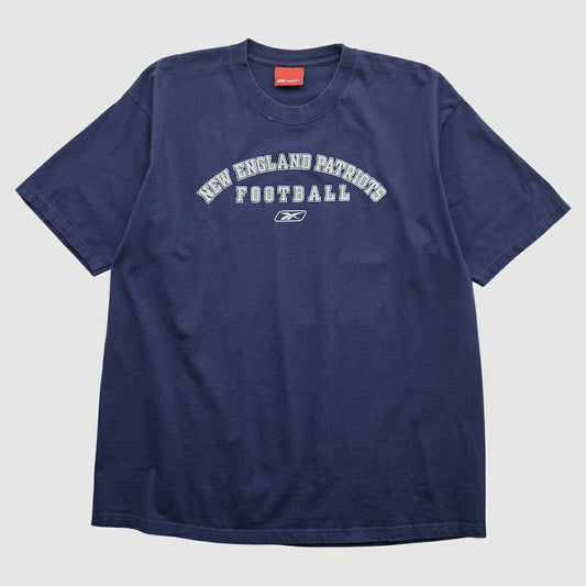 New England Patriots Reebok 2000s T-shirt - Navy Vintage on sale
