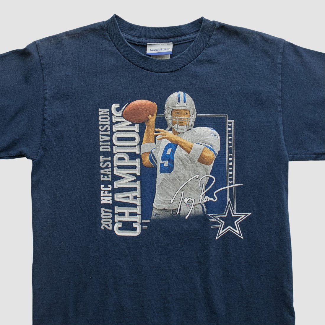 Dallas Cowboys Reebok 2007 T-shirt - Navy - Yth L Real Vintage on sale