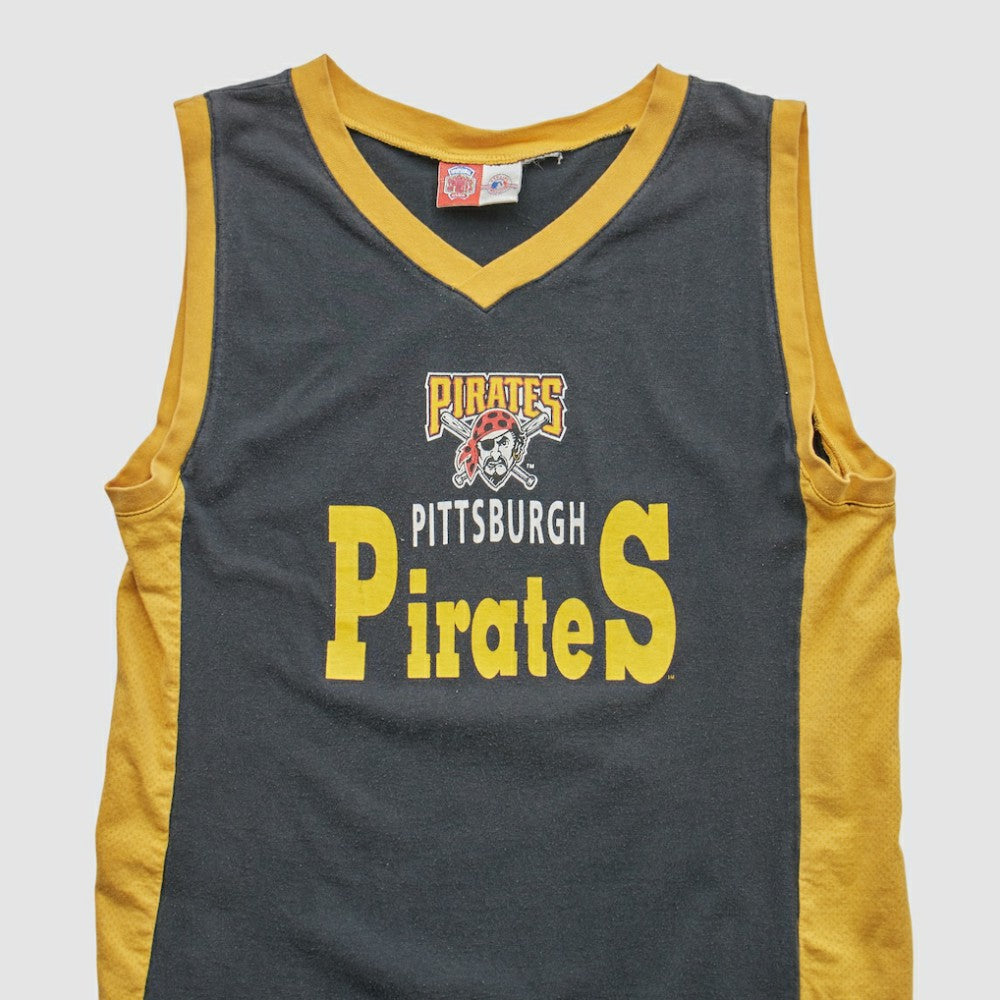 Pittsburgh Pirates Professional Sports Club 2000s Tank - Black Vintage