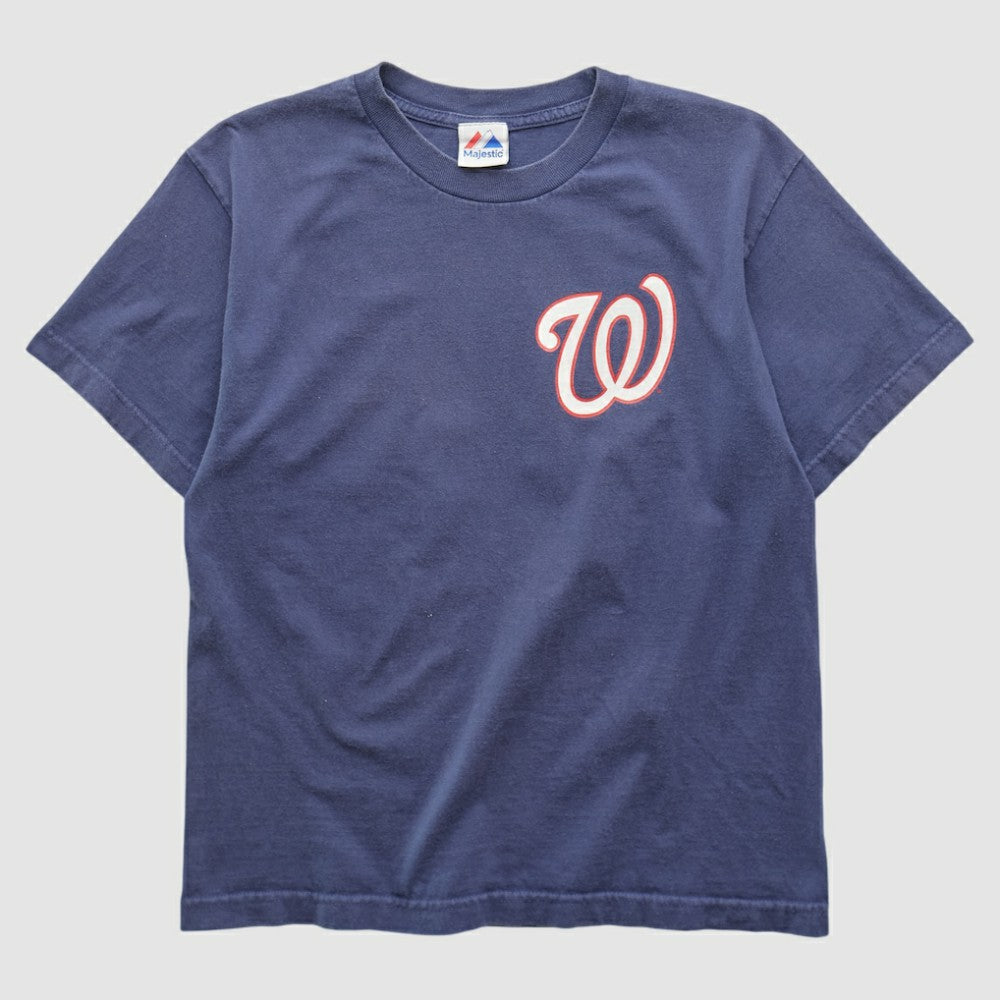 Washington Nationals Majestic 2010s T-shirt - Navy Vintage