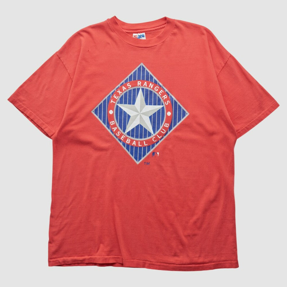 Texas Rangers Hanes 90s T-shirt - Red Vintage