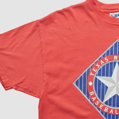 Texas Rangers Hanes 90s T-shirt - Red Vintage