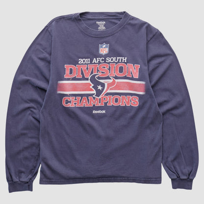 Houston Texans Reebok 2011 Long Sleeve T-shirt - Navy Vintage outlet