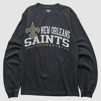 New Orleans Saints Reebok 2000s Long Sleeve T-shirt - Black Vintage outlet