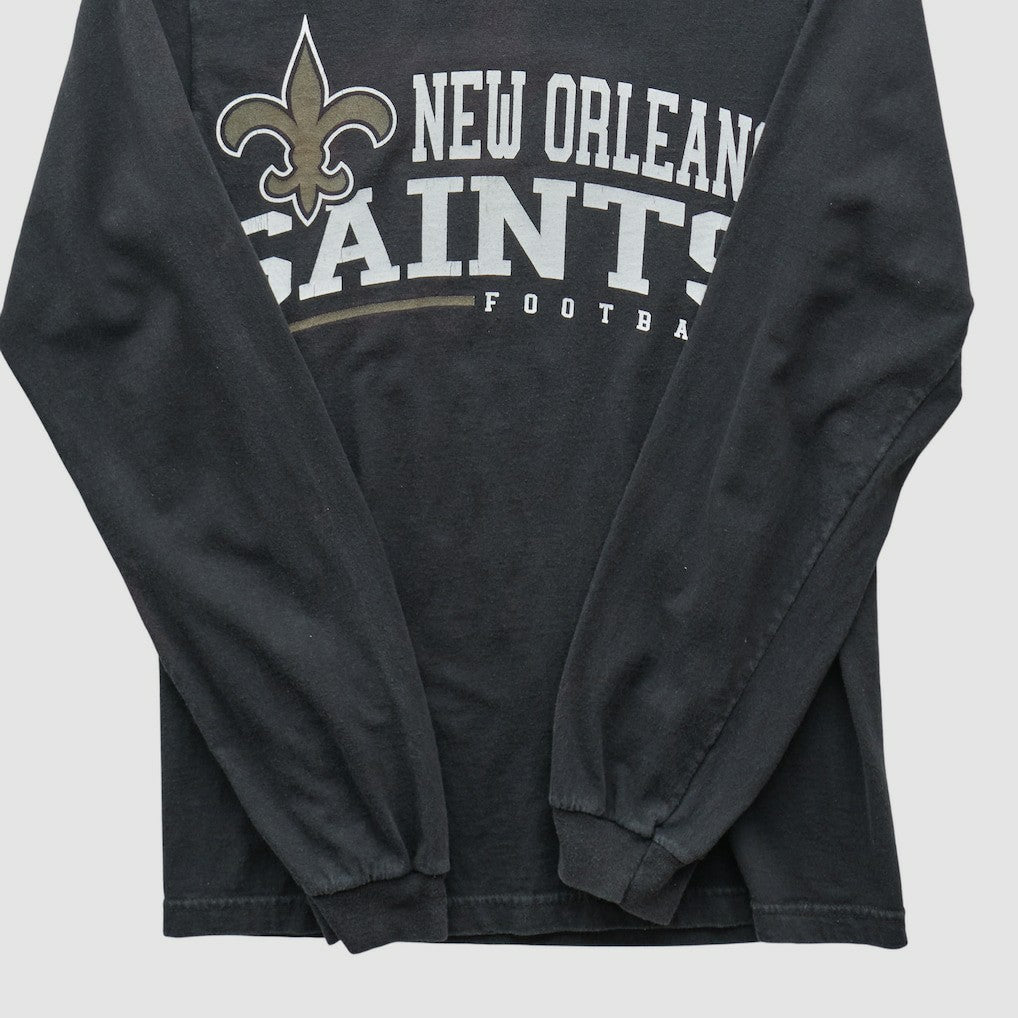 New Orleans Saints Reebok 2000s Long Sleeve T-shirt - Black Vintage outlet