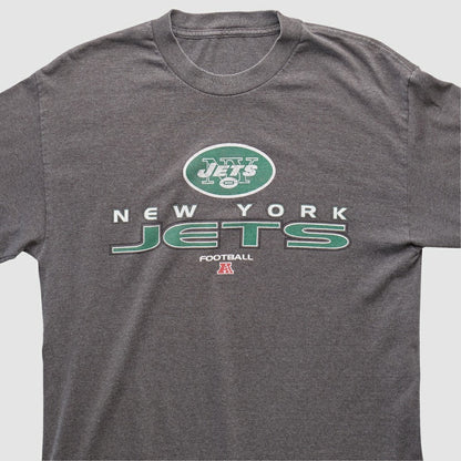 New York Jets 2010s Long Sleeve T-shirt - Dark Heather Gray Vintage cheap