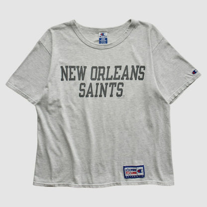 New Orleans Saints Champion 1994 T-shirt - Heather Gray Vintage discount