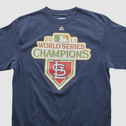 St. Louis Cardinals Majestic 2011 T-shirt - Navy Vintage
