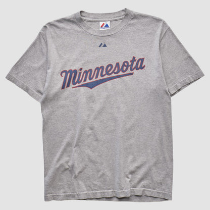 Minnesota Twins Majestic 2010 T-shirt - Heather Gray Vintage