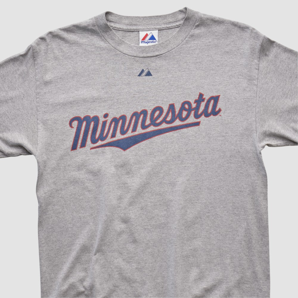 Minnesota Twins Majestic 2010 T-shirt - Heather Gray Vintage