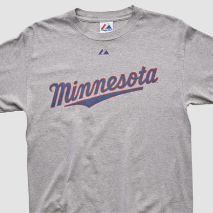 Minnesota Twins Majestic 2010 T-shirt - Heather Gray Vintage