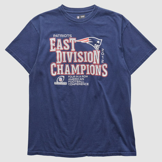 New England Patriots NFL 2012 T-shirt - Navy Vintage cheap
