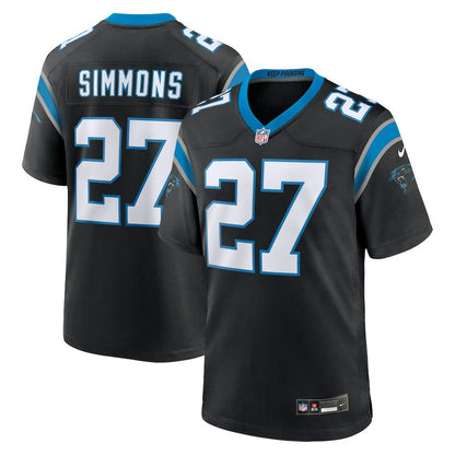 Isaiah Simmons Carolina Panthers Team Game Jersey - Black | Nike sale