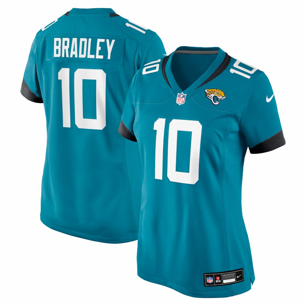 Carter Bradley Jacksonville Jaguars Women's Team Game Jersey - Teal | Nike for sale