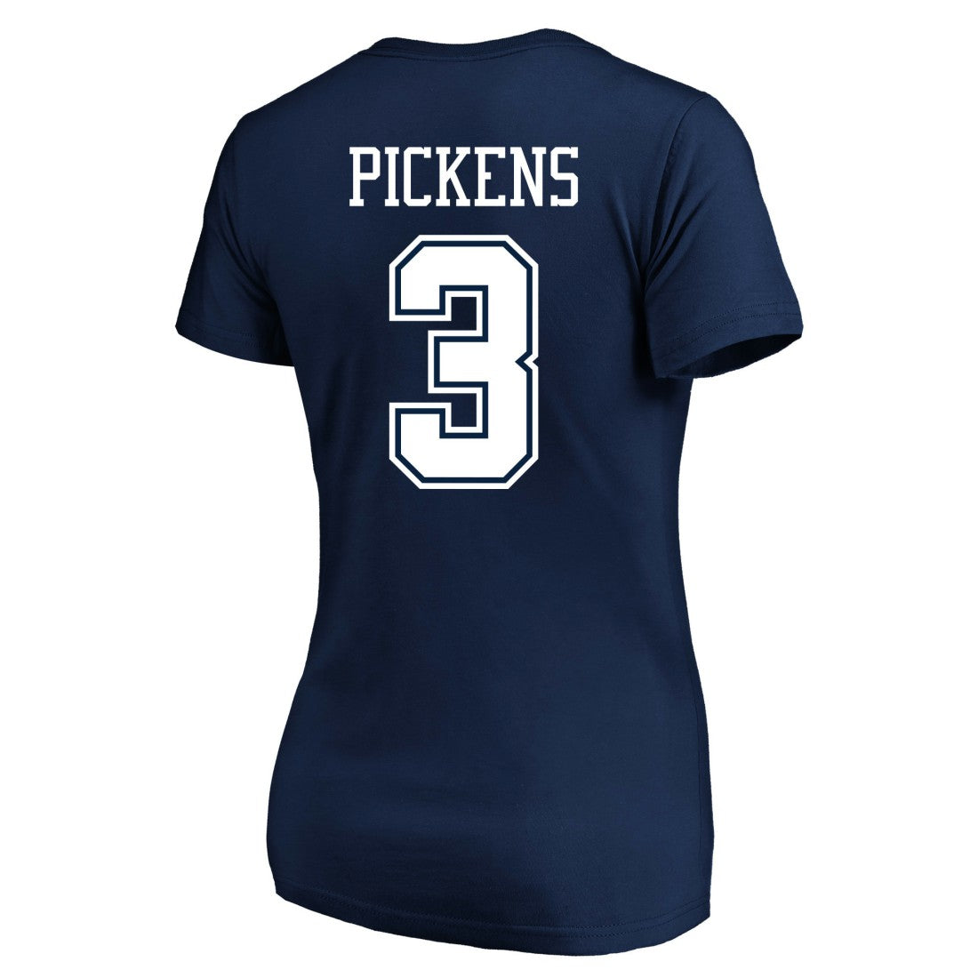 George Pickens Dallas Cowboys Women's Plus Size Name & Number V-Neck T-Shirt - Navy sale